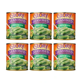 Glory Foods Seasoned Southern Style Green Beans (6 Pack, Total of 162oz)