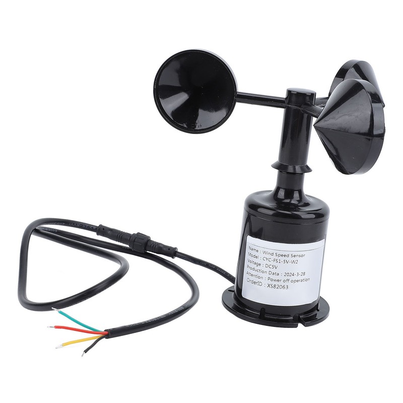Wind Speed Monitoring Sensor with 0.8m Cable 3 Blade High