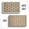 Nest Thermostat Decorative Wall Plate Honeycomb White, Brown Natural Hard