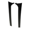 1Pair Rear Window Side Spoilers Gloss Black Air Resistance Reduction