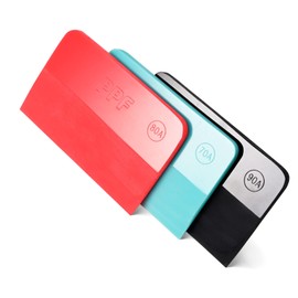 FOSHIO PPF Squeegee - Anti-Scratch TPU Rubber Squeegee for Paint Protection Film and Car Window Tinting (Multicolor, Large)