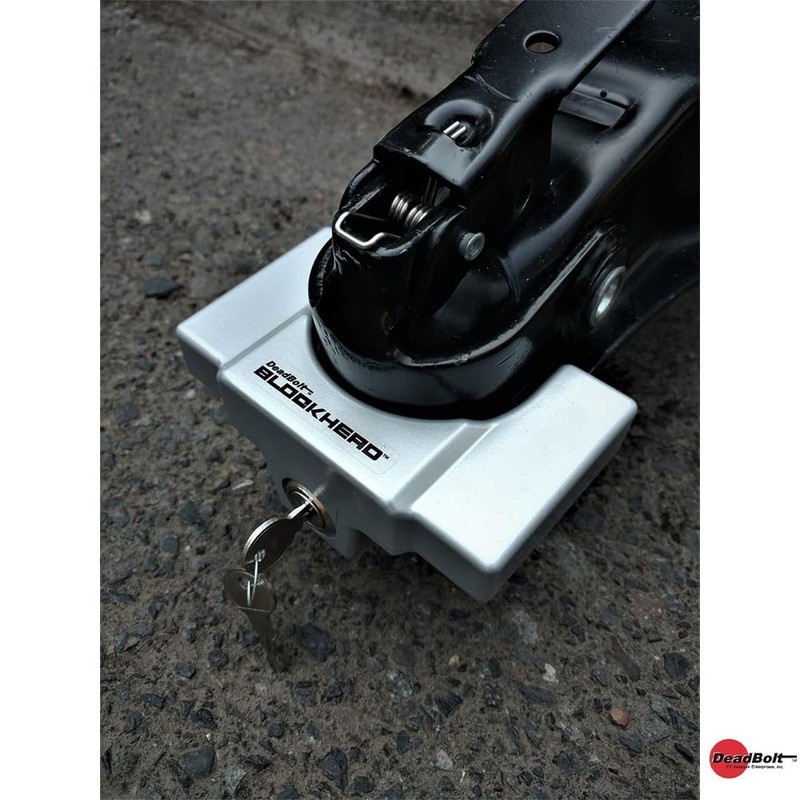 C.T.Johnson TCL1-YL Deadbolt Blockhead Trailer Coupler Lock