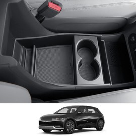 CDEFG Compatible with Hyundai Ioniq 5 2021-2023 2024 Centre Console Organiser Storage Box Ioniq 5 Glove Box Bottom Centre Console with Cup Holder Ioniq 5 2024 Accessories