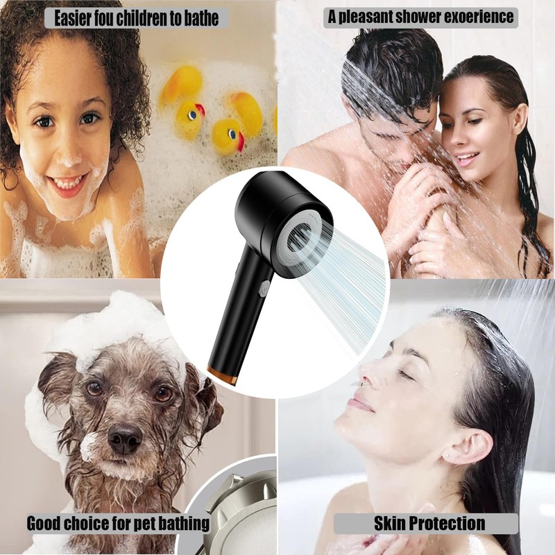 High Pressure Shower Head with Handheld,Shower Head with Filter with