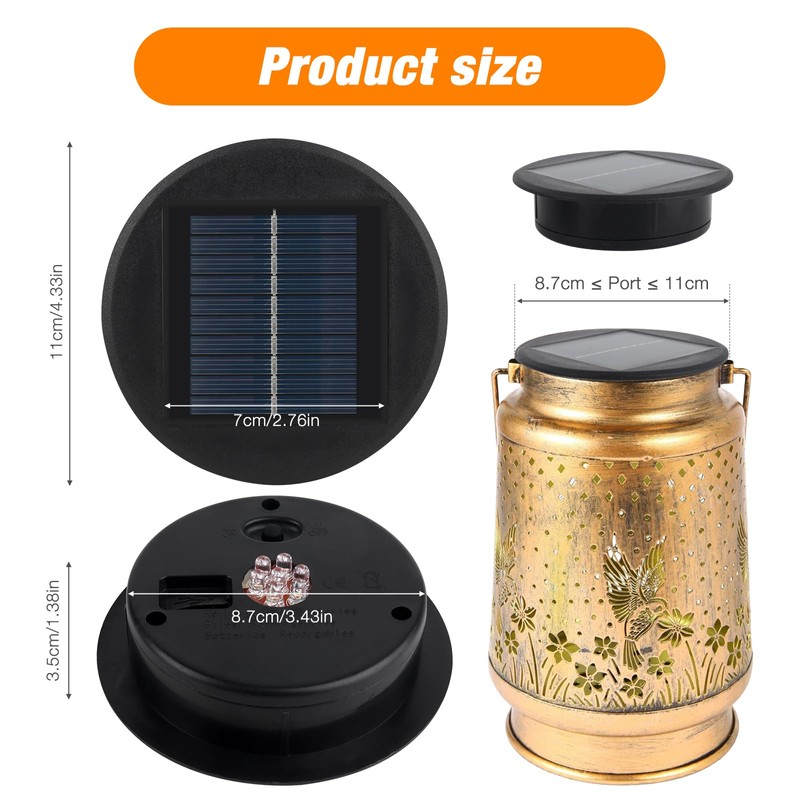 Mineup Solar Lights Replacement Parts, Pack of 2 Solar Lights