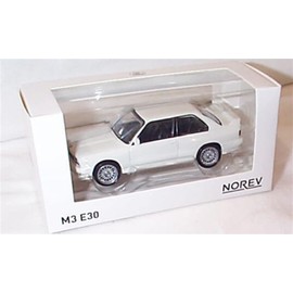 Norev B.M.W M3 E30 White car 1:43 scale diecast model