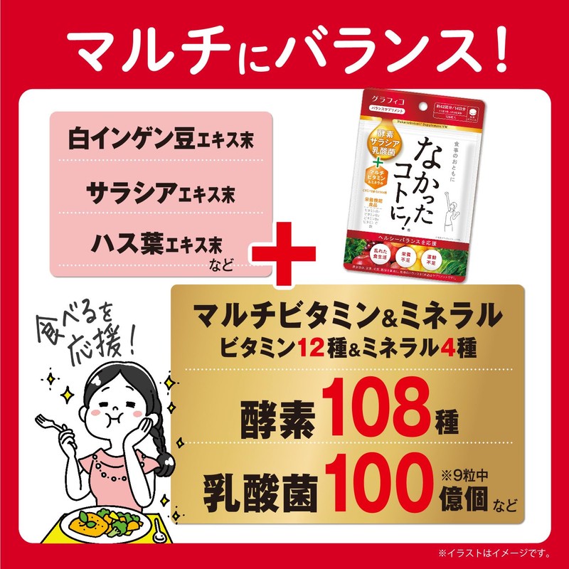 【まとめ買い】なかったコトに! VM126粒×2個セット 28日分 ダイエット サプリメント 酵素 乳酸菌 酪酸菌 栄養不足 運動不足