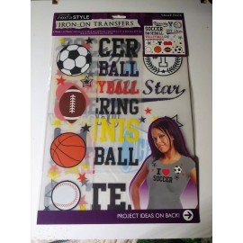 Fashion Art Next Style 2 Fashion Art Next Style Sports Iron-On Transfer Value Pack Face Masks Shirt Lot