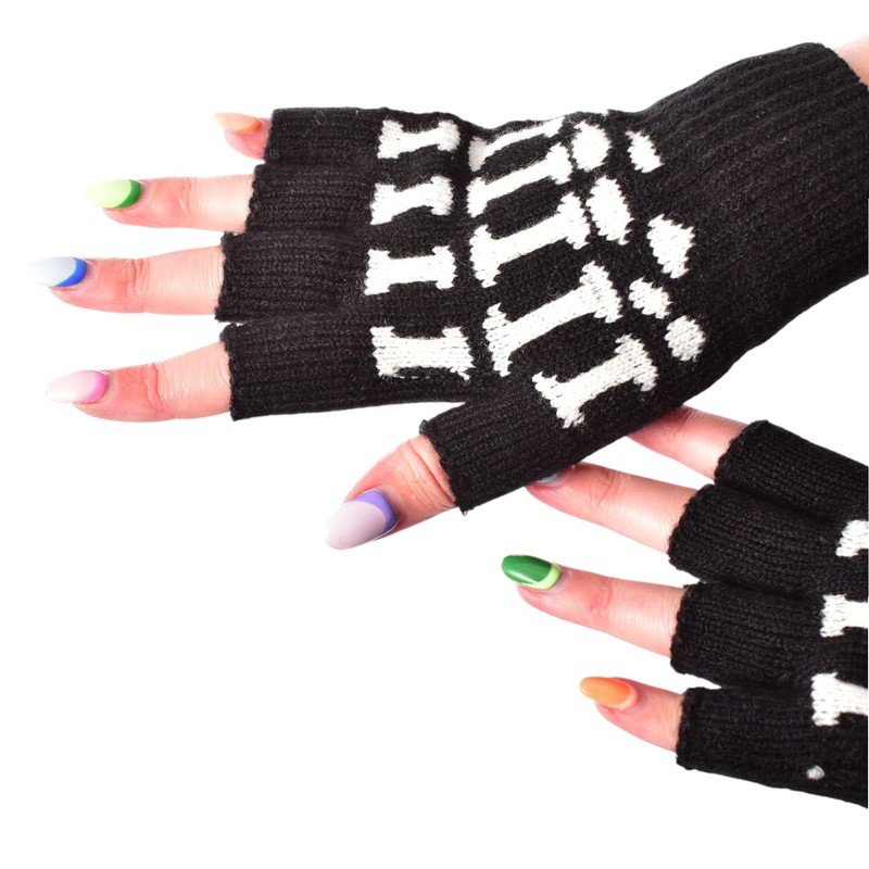 MIJOMA Poizen Industries Fingerless Gloves, BGS Fingerless Gloves, One Size,