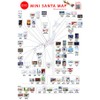 Mini Santa Greeting Life Christmas Card Japanese Style Osechi SJ-71