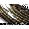 2D Carbon Sheet Gold, 59.8 inches (152 cm) x 3.3