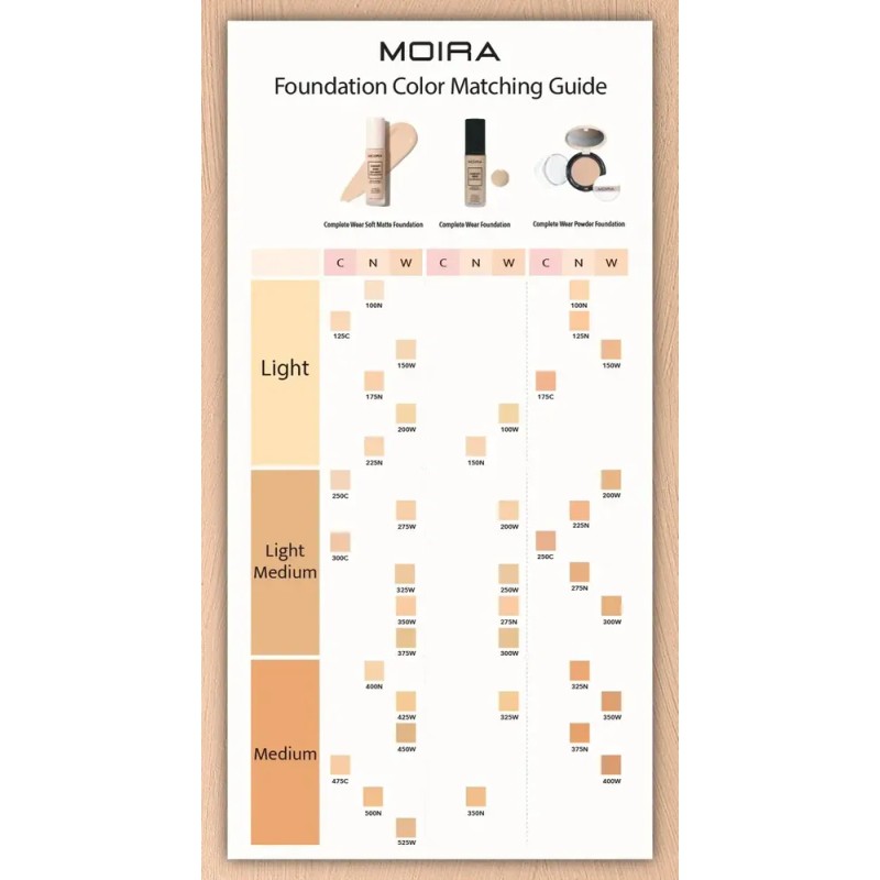 Base De Maquillaje Moira Cosmetics Soft Matte Foundation Tono 250c