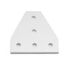 Befenybay 8 Pieces/Set Corner Bracket Plate Surface Anodic Oxidation Silver