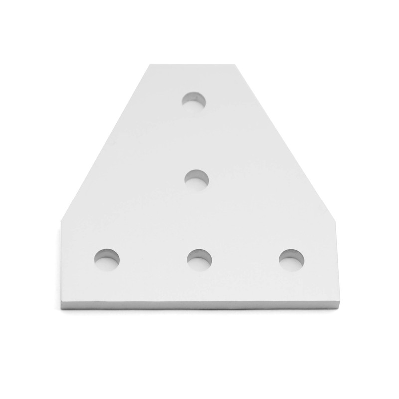 Befenybay 8 Pieces/Set Corner Bracket Plate Surface Anodic Oxidation Silver