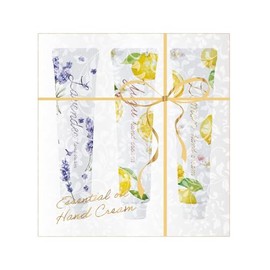 Daily Aroma Essential Oil Hand Cream Set A (0.7 oz (20 g) x 3 Bottles), Daily Aroma Japan, Citrus, Lavender, Herbs, Floral, Made in Japan, Moisturizing, Hand Care, Gift, Hand Care, Gift, Made in Japan
