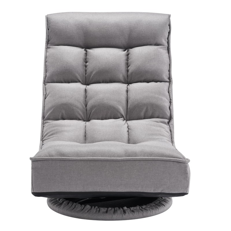 VEVOR Swivel Floor Gaming Chair, 360-Degree Rotating Foldable Lounge Chair