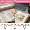 15pcs Paper Clips and Binder Clips, Bat-Shaped Clips, Black Metal