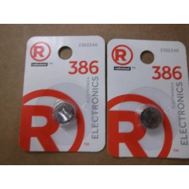 RadioShack Radio Shack 2302246  (lot-of-2) 386 watch batteries