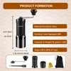 NewlukPro M7 Pro Manual Coffee Grinder,Titanium Coating Conical Burr,Hand Coffee