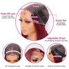 kocorose kocorose 99J Burgundy Lace Front Wigs Human Hair 5x5