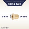 LTWFITTING No Lead Brass Hex Pipe Bushing Reducer Fittings 1/4"