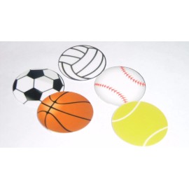Unbranded Pre Cut One Inch Bottle Cap Images Sports Balls  Free Ship - photo, 25 images