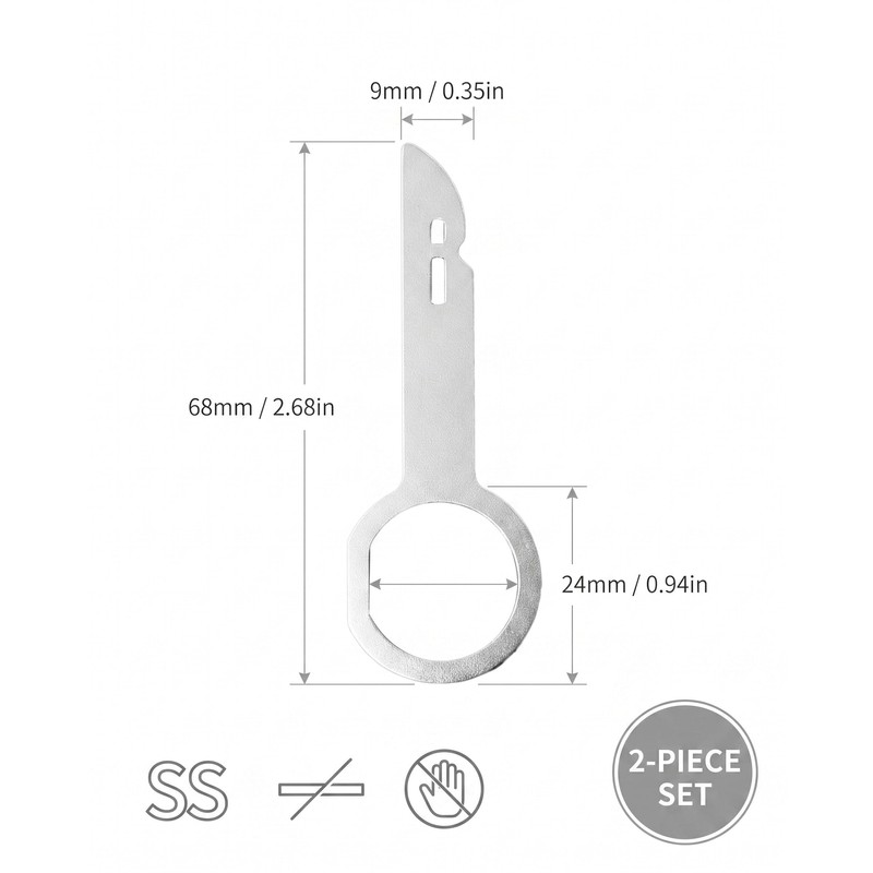 GBEDFO Car Radio Removal Tool, 2 Piece Lever Tool Car
