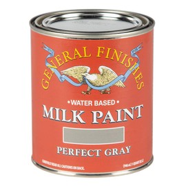 General Finishes Water Based Milk Paint, 1 Quart, Perfect Gray