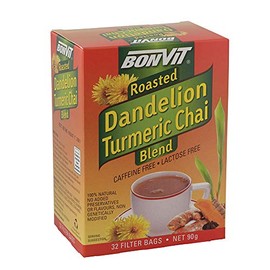 Bonvit Roasted Dandelion Turmeric Chai Blend Tea, 32 Filter Bags
