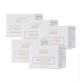 Atomy 애터미 앱솔루트 히노키 클레이 마스크 50ml 5개 Atomy Absolute Hinoki Clay Mask 50ml 5pcs