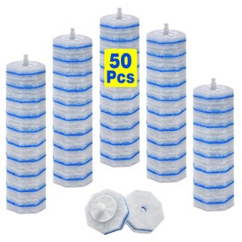 2X Cleaning Power Upgrade Formula Toilet Wand Refills, Fits for Clorox Wand, 50 Count Disposable Toilet Bowl Wand Refills - No Falling Apart, Fits Most Brand Toilet Brushes for Bathroom Cleaning