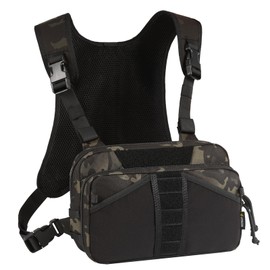 VOTAGOO Multifunctional Fishing Bag, Fishing Vest, Fishing Fishing Bag, All-purpose Bag, Fishing Chest Rig, Leisure Bags for Farms Hunting Fishing Outdoor, bkcp, fishing