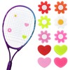 10PCS Tennis Racket Dampener Cute Heart Flower Pattern Designs Tennis
