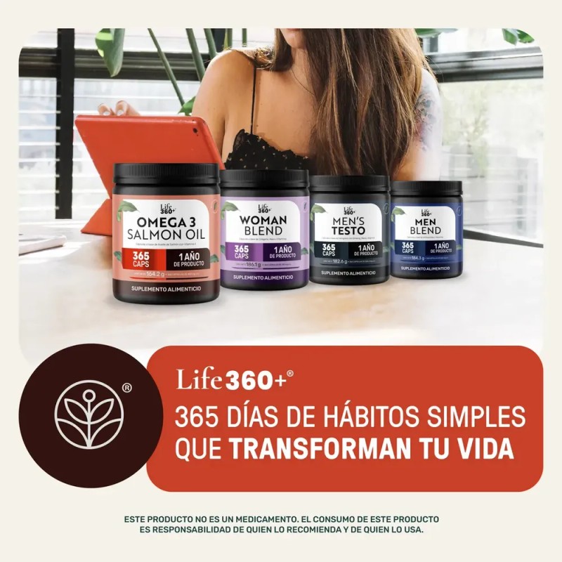 LIFE360+ - Omega 3 Aceite de Salmón y Vitamina E