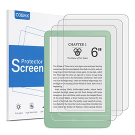 CoBak 3 Pack Anti-Glare Matte Screen Protector for 6" Kindle 2024 and 2022 (11 Generation) Kobo Nia, and PocketBook - High Clarity, Fingerprint Resistance, Anti-Bubble PET Film