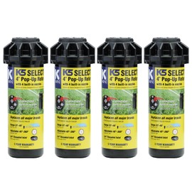 K Rain 3/4" K5 Select Gear Driven Rotor | 40° to 360° Spray Arc Pattern | 4 Built in Water Saving Nozzles | 1.2-5 GPM Output | Pack of 4