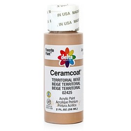 Delta Creative Ceramcoat Acrylic Paint in Assorted Colors (2 oz), , Territorial Beige