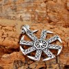 Fashion Jewelry VIKING CELTIC NORSE SIGN SUN WHEEL Pendant 925