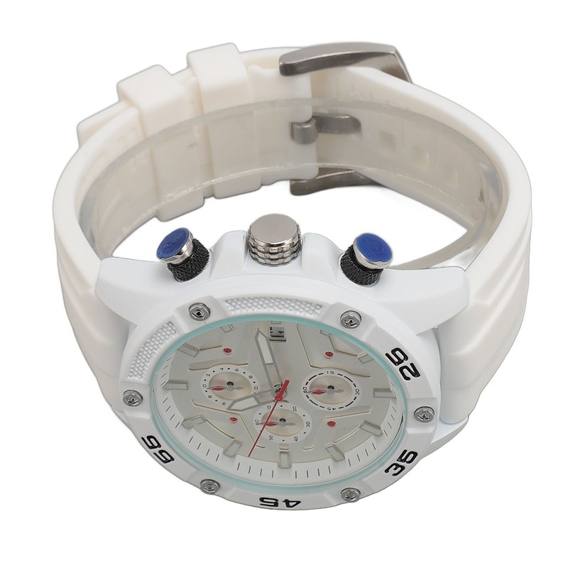 Waterproof Chronograph Watch Fashion Casual Mechanical Silicone Calendar Business Watch