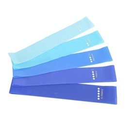 Cekaso Resistance Exercise Bands with 5 Resistance Levels for Strength Training and Physical Therapy,Resistance Bands for Physical Therapy(Assorted-5 Color, Blue Assorted)