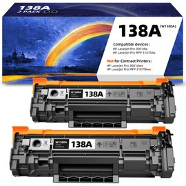 Timink 138A 138X W1380A Toner Cartridge Replacement for HP 138 A for hp-138A for hp-138 138-A Compatible with HP LaserJet Pro 3001dw and LaserJet Pro MFP 3101fdw (2 Pack)