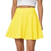 Afibi Women's Casual Basic Versatile Flared Pleated Mini Skater Skirt