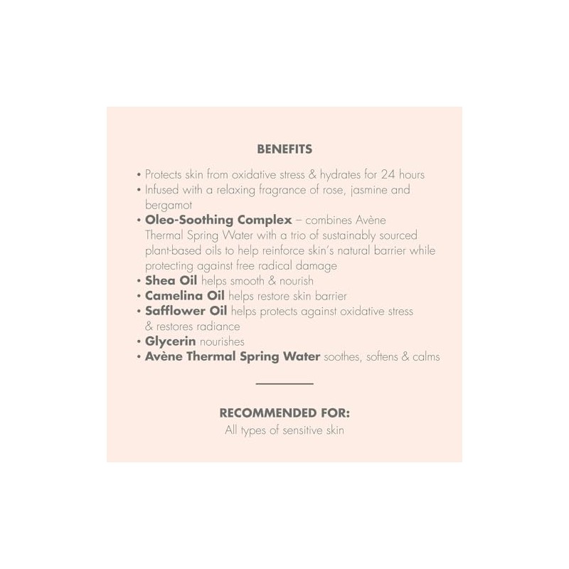 Eau Thermale Avene Moisturizing Melt-in Balm, Shea Oil Body Butter,
