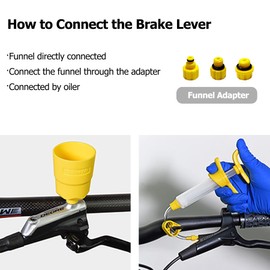 Yiezio Bicycle Hydraulic Disc Brake Bleeding Kit for Shimano Tektro Magura SRAM Series, Brake Change Hydraulic Kits