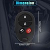 X AUTOHAUX 315MHz GQ43VT20T Keyless Entry Remote Ignition Transponder Key
