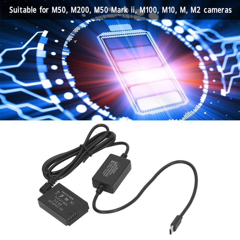 LP E12 Dummy Battery Digital Camera DR E12 DC Coupler
