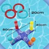 Veraly Juego Inflable Lanzamiento De Aros Juego Dinámico Piscina F