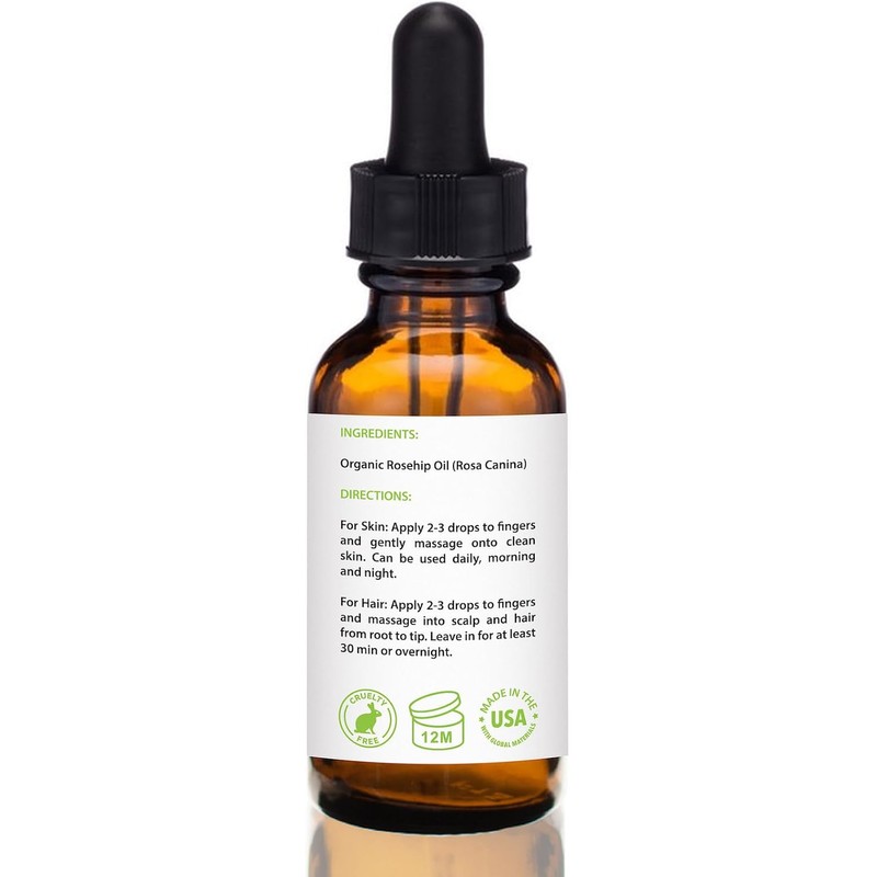 Aceite de rosa mosqueta – Certificado USDA orgánico – 100%