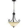 Bryant Three Light Pendant in Oiled Bronze
