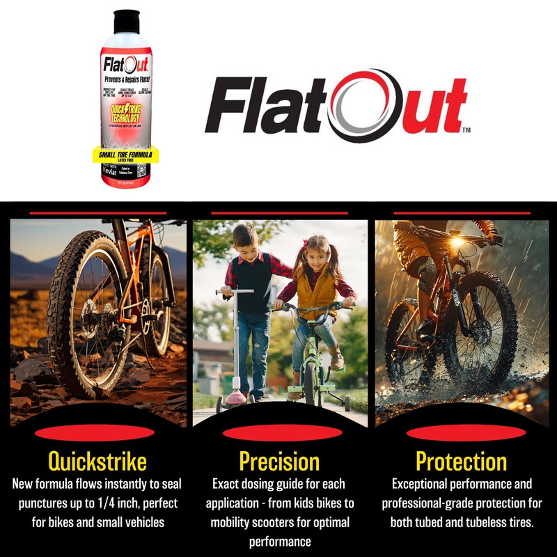 QuickStrike Tire Sealant - Small Tire/Bicycle Formula - New Formula